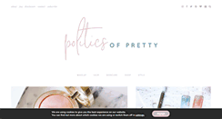 Desktop Screenshot of politicsofpretty.com