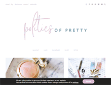 Tablet Screenshot of politicsofpretty.com